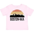 thumbnail image 3 of Inktastic Boston Massachusetts Skyline Sunset Boys or Girls Toddler T-Shirt, 3 of 5
