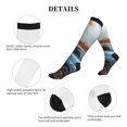 thumbnail image 5 of Lsque Rustic Vintage Truck Autumn Pattern Sport Compression Socks for Men & Women 15-20 mmHg Knee High Nurse Pregnant Running Medical and Travel Athletic, 5 of 6