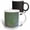 Multicolor, variant on 3drose, a Small Group of Green Ling or Sedge Plants in the Water, 11oz Two-tone Red Mug