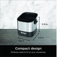 thumbnail image 5 of Ninja Luxe Café Knock Box, Accessories for Espresso Machine, Easy & Mess-Free Puck Disposal, Coffee & Espresso Grounds, Non-slip Base, Removable Bar, Holds 10 Double Shot Pucks, XSKKNOCKBOX, 5 of 5