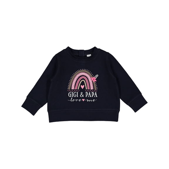 Inktastic Gigi and Papa Love Me Rainbow Baby Sweatshirt