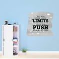 thumbnail image 2 of You Will Never Know Your Limits Push Yourself To Limits Inspiring Quote Decal Wall Art Sticker Designs Vinyl Stickers For Home House Walls Rooms Windows Bedroom Decoration Size (12x12 inch), 2 of 2