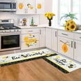 thumbnail image 4 of Summer Kitchen Mats Set of 2, Bee Day Sunflower Kitchen Rugs Mats with Bee Gnomes Sunflowers Washable Non Slip Kitchen Laundry Floor Mats for Home Decorations (Set J), 4 of 5
