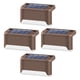 thumbnail image 5 of 4 piezas de luces solares para escalones, luces solares para cercas, luces LED solares impermeables con energía solar Luz blanca, 5 of 8