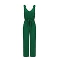 thumbnail image 5 of Clearance!lulshou Jumpsuit Pants for Women Ladies Fashion Casual Solid Color Temperament Loose Wide Leg Jumpsuit, 5 of 6
