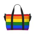 thumbnail image 2 of Travel Duffel Bag Rainbow Pride Flag Sports Tote Gym Carry On Bag Overnight Crossbody Bag For Women Men, 2 of 6