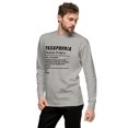thumbnail image 3 of TAXAPHORIA Sweatshirt – Bold & Comfy Statement Apparel for Everyday Wear (Carbon Grey, L), 3 of 6