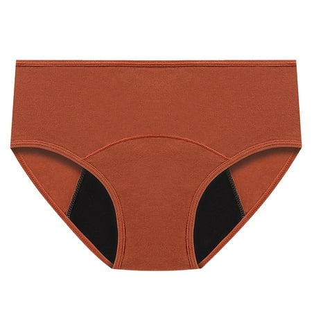 VMESZQFG Women s Briefs Underwear Underwear for Mom Low Waist No Side Leaks Leakproof Heavy Underwear For Women Plus Size Panties Leak Proof Ladies Nylon Bikini Panties