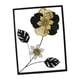 thumbnail image 3 of Arte de pared de metal dorado, decoración moderna para interiores, decoración minimalista para colgar en la pared. Marco negro L, 3 of 9