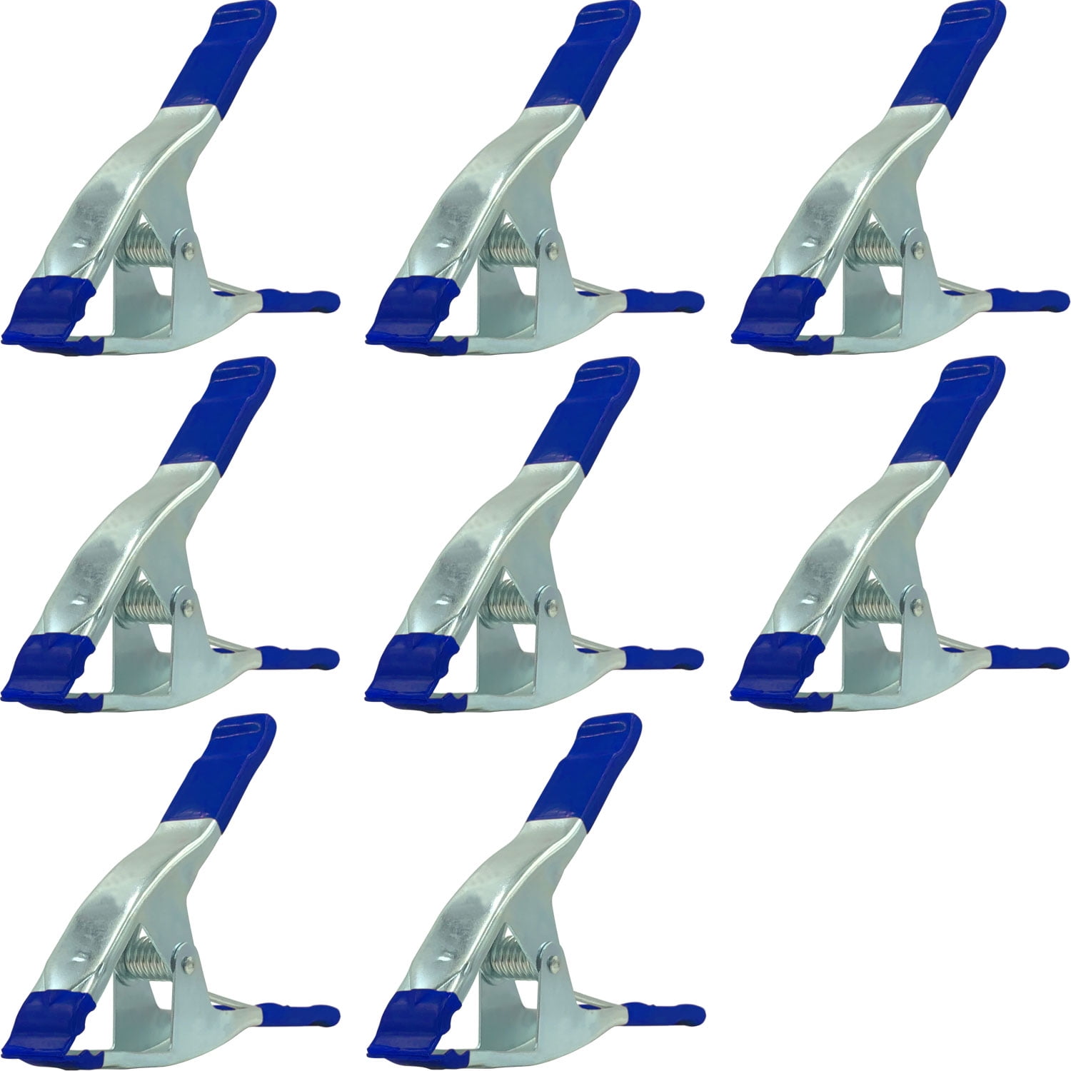 Lot of 8 9" inch Spring Clamp SuperSize Heavy Duty Spring Metal Blue