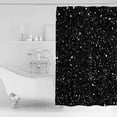 thumbnail image 2 of Abstract Marble Shower Curtain Set ，Waterproof Fabric Shower Curtains Black Texture Sequins Decoration Shower Curtains for Bathroom,Bathroom Decor 72"x84", 2 of 6