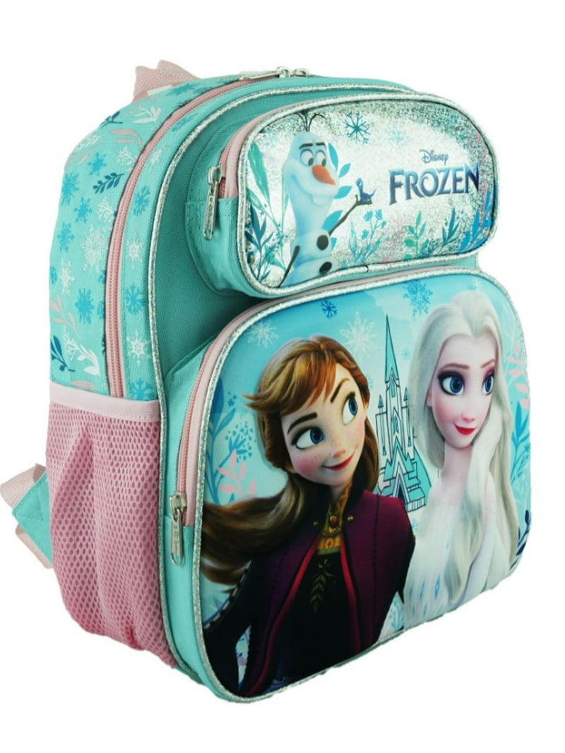 バッグ Disney Frozen LARGE BACPACK DISNEY'S FROZEN BACKPACK & LUNCHBOX SET! PINK PURPLE STORM