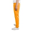 thumbnail image 3 of Allsense Men's Lightweight Fleece Essential Sweatpants Neon Orange S, 3 of 5