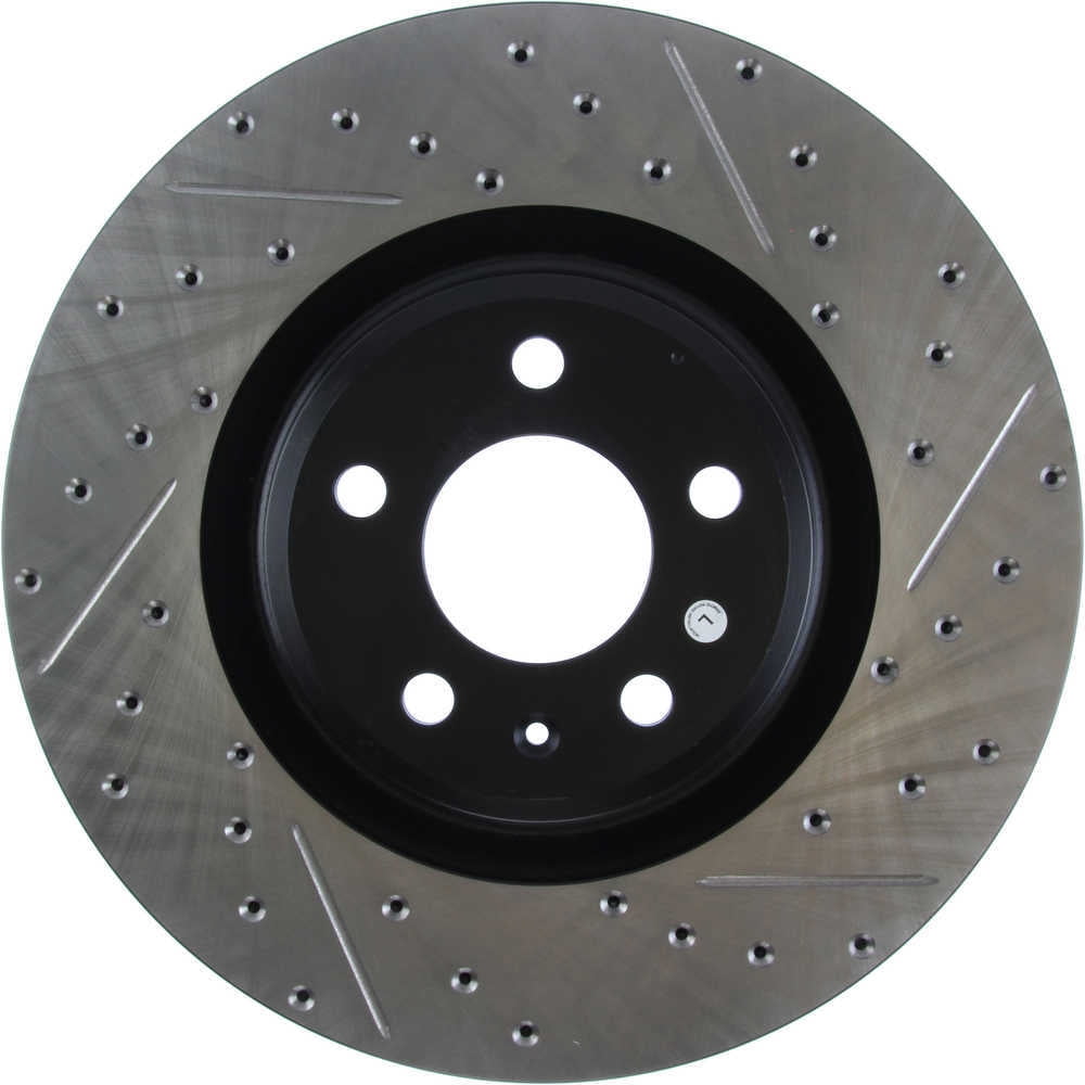 StopTech Slotted & Drilled Sport Brake Rotor Fits select: 2013-2017 AUDI Q5, 2017-2020 PORSCHE MACAN