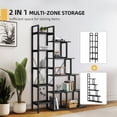 thumbnail image 4 of DWVO 5 Tiers L Shape Shelf Corner Bookcases and Bookshelves Display Book Shelves for Living Room Bedroom Home Office, 4 of 7