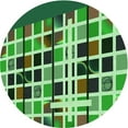 thumbnail image 1 of Ahgly Company Indoor Round Patterned Stoplight Go Green Area Rugs, 5' Round, 1 of 6