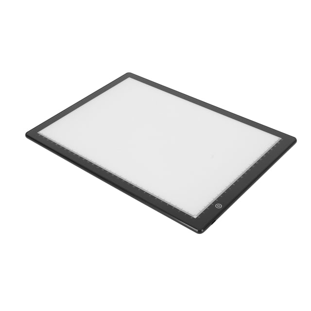 A4 LED Tracing Light Pad, Ultra Thin Copy Board Pad Adjustable Brightness Optical Glass Panel For 2D Animation
