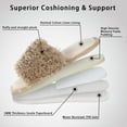thumbnail image 5 of EastVita Plush Comfortable Flat Bottom Women's Slippers Home Warm Cotton Mop For Autumn and Winter, 5 of 9