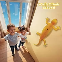 Wuztai Remote Control Wall Climbing Lizard, Rechargeable RC Toyswith LED Eyes, Interactive Robot Gecko Pet