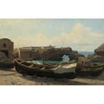 thumbnail image 2 of William Stanley Haseltine 14x11 Black Ornate Wood Framed Double Matted Museum Art Print Titled: Marina Piccola (Capri C. 1858), 2 of 5