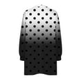 thumbnail image 5 of CLOISE Sweatshirt Women Polka Dots Oversized Sweatshirts Crew Neck Long Sleeve Hoodies Shirts Black Drop Shoulder Tops Fall Tunic Y2k Outfits XL, 5 of 5