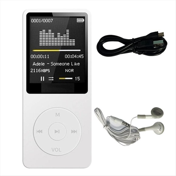 Reproductor MP3 Carga USB Grabación Pantalla Digital Medios Portátil Correr Caminar Reproducir Música