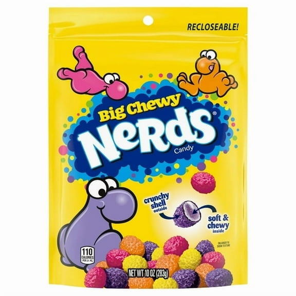 Nerds Big Chewy Mixed Fruit-Flavored Candy, 10 oz, Bag - Pack of 3