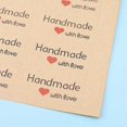 thumbnail image 3 of 120x Vintage Handmade With Love Package Label Kraft Adhesive Stickers Baking, 3 of 4