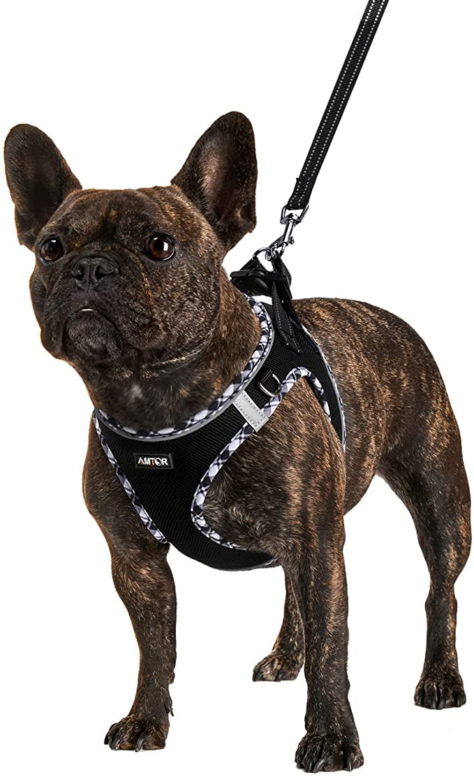 Step In No Pull Dog Harness Reflective Padded Vest Adjustable for French Bulldog 
