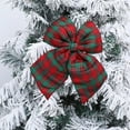 thumbnail image 6 of Btomtd 18.5"x13.77" Checkered Bow Pendant for Window and Christmas Tree Decoration Festive Holiday Ornaments and Christmas Bows for Seasonal Home Arrangements, Green-L, 6 of 6
