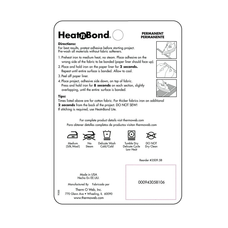 HeatnBond Ultrahold Iron-on Adhesive Tape, 5/8 inch x 10 Yards
