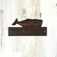 thumbnail image 2 of Welcome Whale Sign Cast Iron Door Plaque Nautical Ocean Wall Art Coastal Beach House Home Decor, 2 of 4