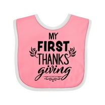 Inktastic My 1st Thanksgiving Boys or Girls Baby Bib