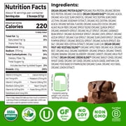 Orgain Organic Vegan Meal Replacement Powder, 20g Plant Based Protein, Chocolate 2.01lb