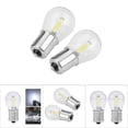 thumbnail image 4 of Luz De Freno, Par De 1156 Luces Estroboscópicas De Vidrio COB LED Señal Del Coche Luz De Marcha Atrás Bombilla De Freno Trasera Luz Blanca, 4 of 8
