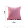 thumbnail image 2 of Lojalitet Solid Throw Pillow Cover for Bedroom Living Room with Stripes, 2 of 5