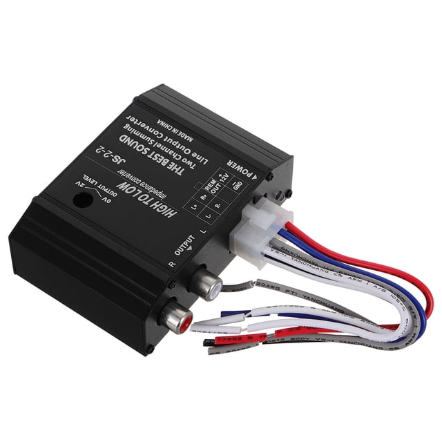 TABLETREANDS Adaptador De Nivel Para Altavoces De Conversor Alto A Bajo Negro