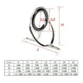 thumbnail image 3 of 60pcs/box Double Leg s Fishing Free Pole Repair Stainless Steel Frame and Ceramic, 3 of 8