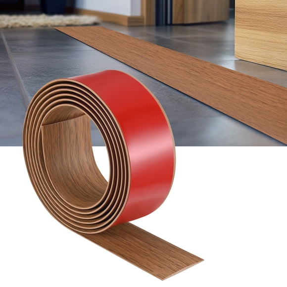 Tira de transición para el suelo autoadhesiva, 6.56FTx1.97Inch(2mx5cm) Tira de transición para suelos [Teak]