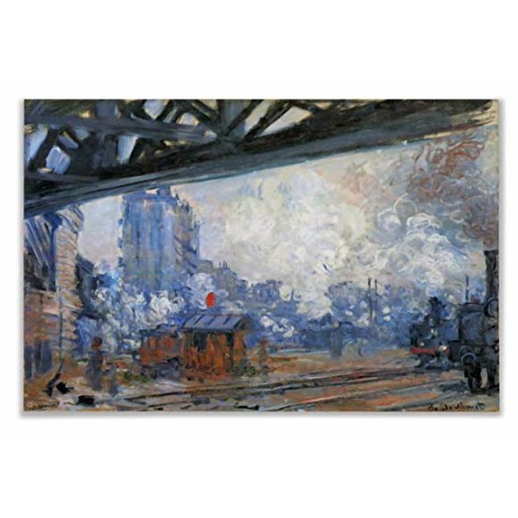 Monet Wall Art Collection The The Grand Canal and Santa Maria Della Salute, 1908 Canvas Prints Wrapped Gallery Wall Art | Stretched and Framed Ready to Hang 30X40,