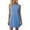 Light Blue, variant on Women's Sleeveless Crochet Knit Shift Dress, Casual Everyday Wear