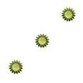 thumbnail image 1 of Broches para mujer Sonducket Pin de girasol con diamantes de imitación Hojas verdes estilo heronsbill, 1 of 6