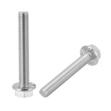 

M8x55mm Hex Flange Bolts 304 Stainless Steel Polishing 10 Pack