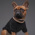thumbnail image 6 of Unique Bargains Dog Chain Durable Rhinestone Dog Necklace Cuban Link Dog Collar Pet Dog Collar Jewelry Accessories 12" Rose Gold Tone, 6 of 7