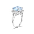 thumbnail image 2 of 5 3/4 Carat T.G.W. Sky Blue Topaz And White Diamond Accent Sterling Silver Ring, 2 of 4