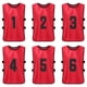thumbnail image 1 of Chaleco 6PCS Kid's Football Pinnies Jerseys de fútbol de secado rápido Deportes juveniles Scrimmage Tomshoo Chaleco, 1 of 7