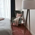 thumbnail image 5 of Elle Decor Fabric Upholstered Wingback Accent Chair French Two-Toned Dark Gray, 5 of 5