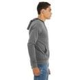 thumbnail image 3 of Unisex Triblend Full-Zip Lightweight Hoodie - GREY TRIBLEND - M, 3 of 3