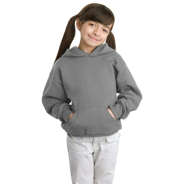 Hanes Girls Pullover Hooded Sweatshirt - P470 - Walmart.com