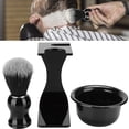 thumbnail image 1 of Fyydes 3pcs Barbe Brosse à Raser Bowl Holder Hommes Barbe Nettoyage Visage Cheveux Style Outil Ensemble, Hommes Barbe Outil de Rasage, Bol à Raser, 1 of 8